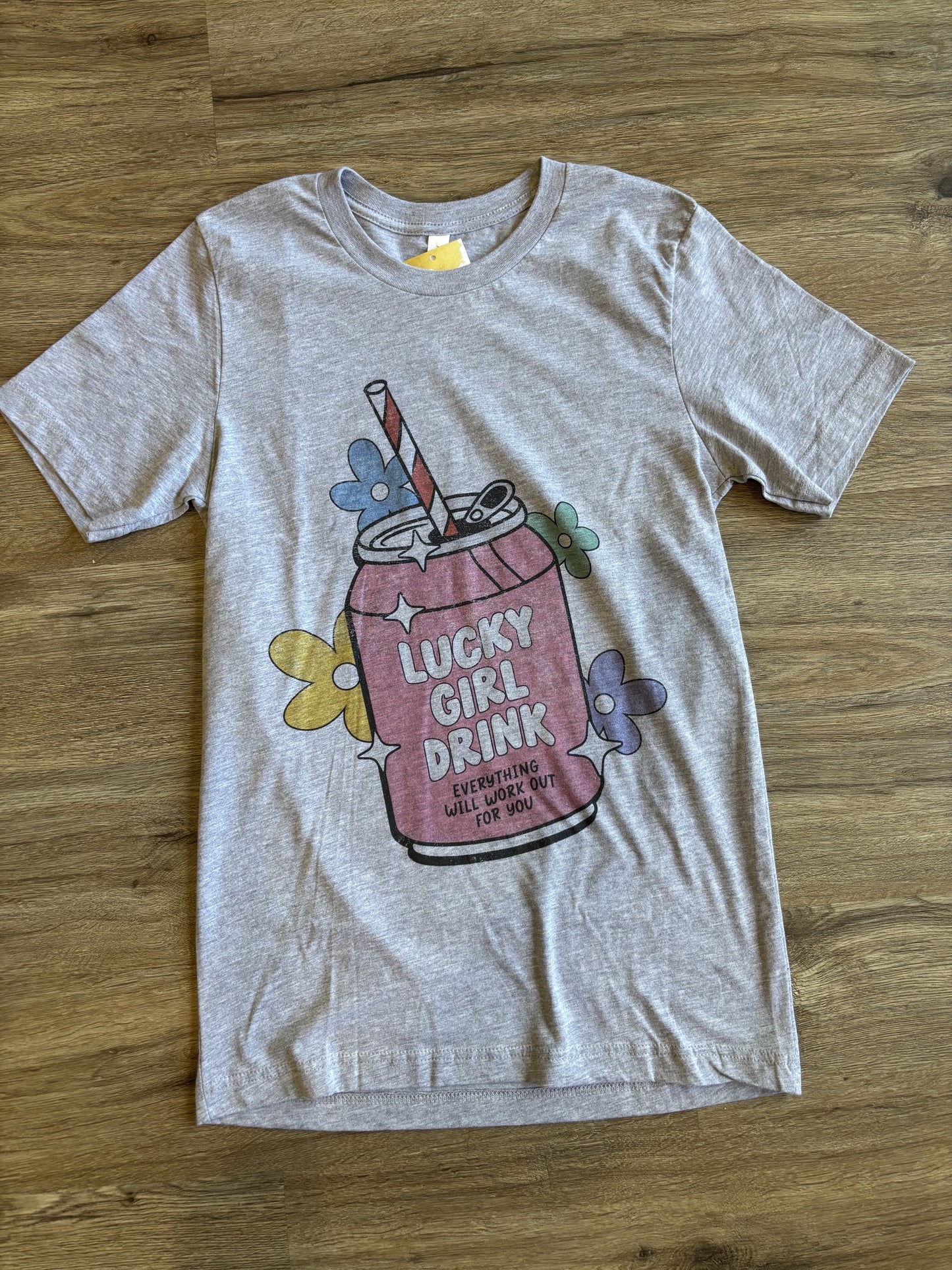 Lucky Girl Drink Graphic Tee