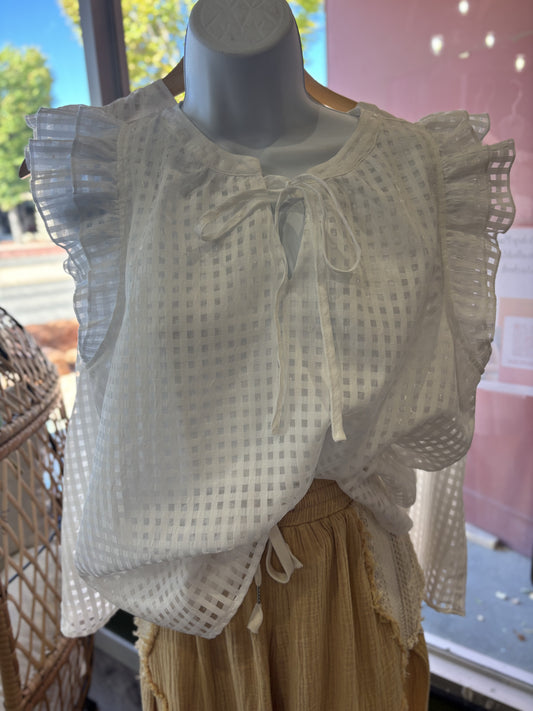 Spring Pleated Blouse