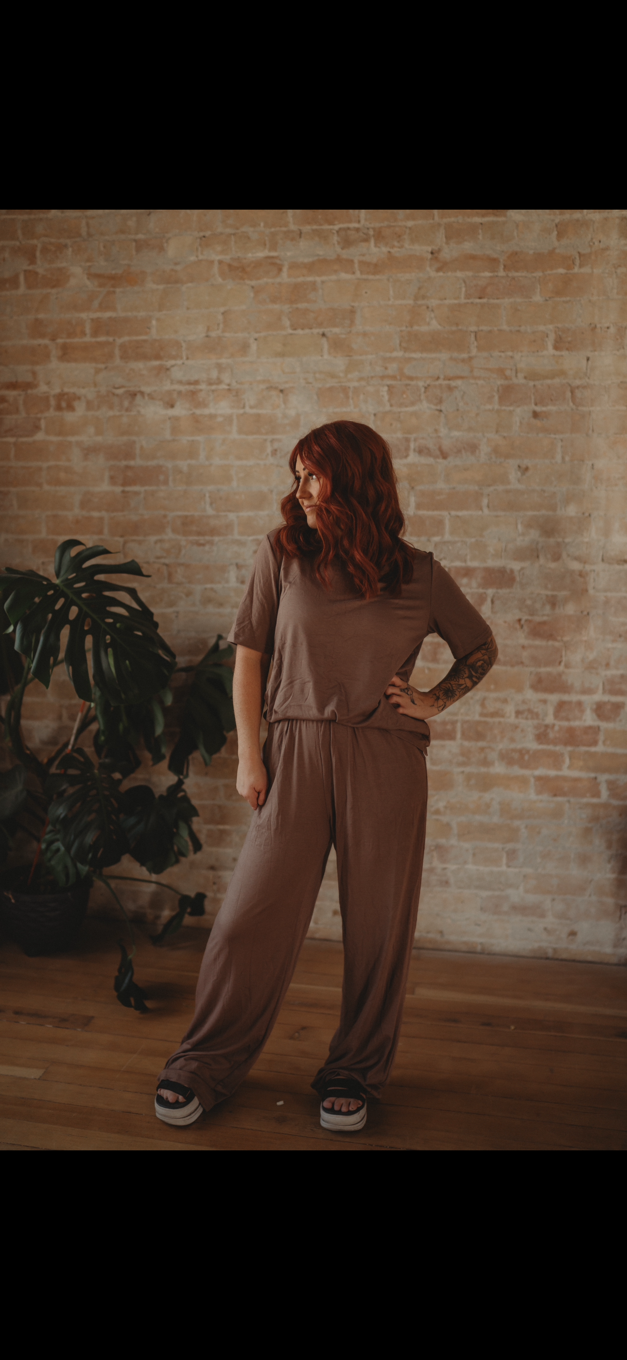 T-Shirt/Wide Leg Pant Set