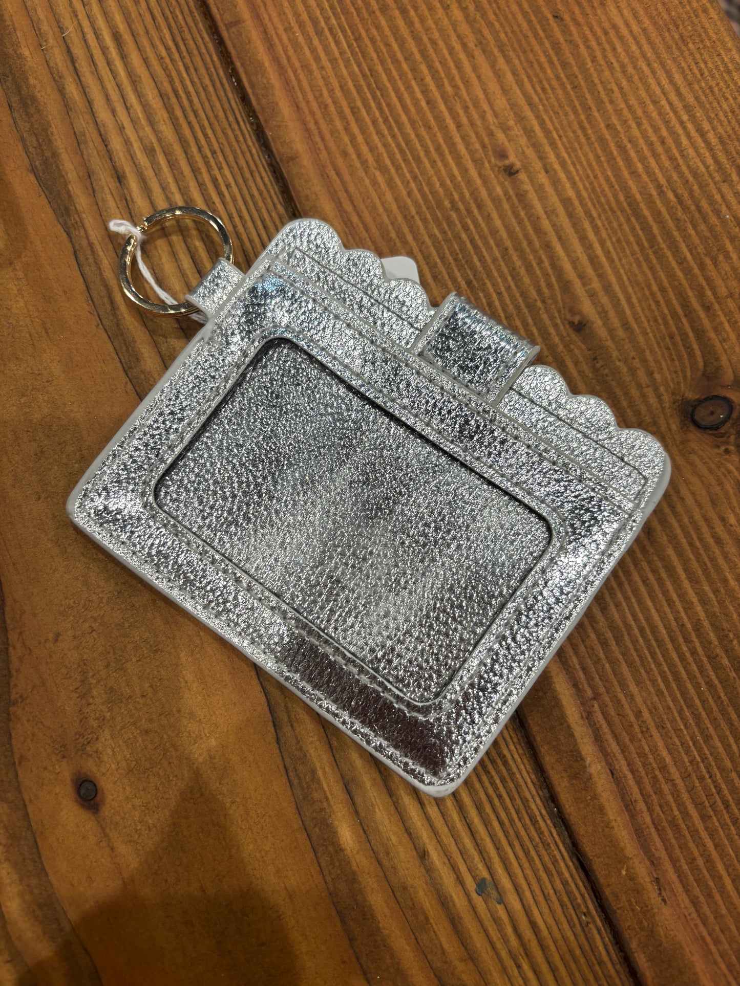 Silver Wallet Keychain